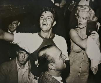 Marilyn Monroe, During the shooting of Niagra with Dale Robinson, 1950's