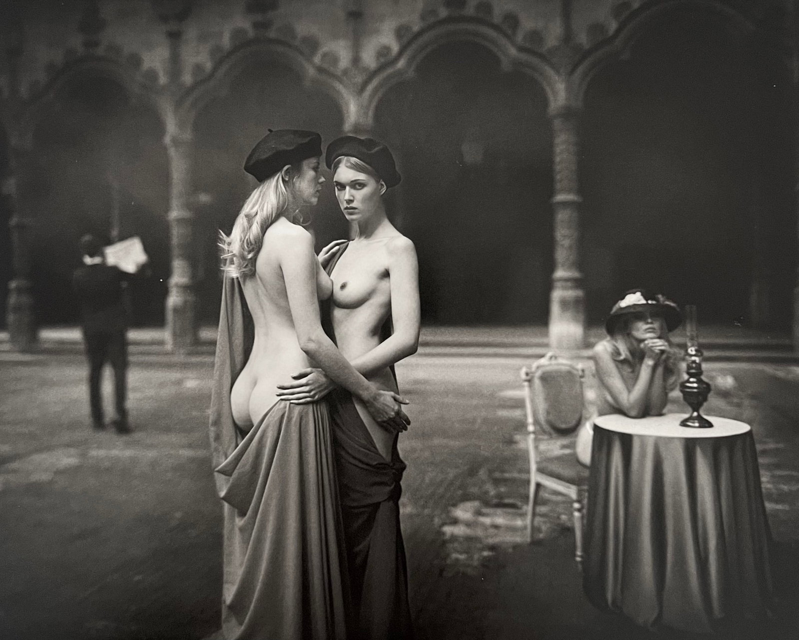 Marc Lagrange, Delvaux's Dream, 2000's: Photographer: Marc Lagrange was a Belgian photographer known for his nude portraits of female figures. Lagrange created dream-like and fantastical narrative pictures populated by beautiful nudes that 