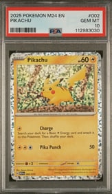 Pikachu Mcdonald'S Pokemon, M24 Pop 91 PSA 10