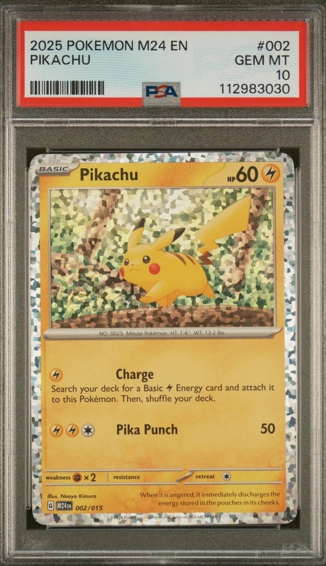 Pikachu Mcdonald'S Pokemon, M24 Pop 91 PSA 10