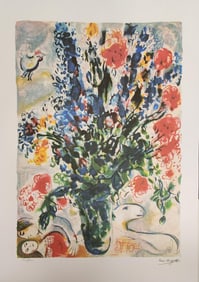 Marc Chagall, 'Le Lupins Bleu', Facsimile