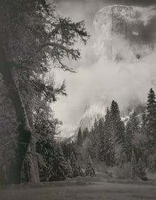 Ansel Adams, El Capitan, Winter, Sunrise, Yosemite National Park, California, 1968