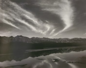 Ansel Adams, Evening Clouds and Pool, East Side of the Sierra Nevada, From the Owens Valley,