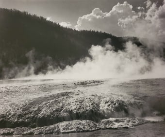 Ansel Adams, Firehole River, Yellowstone National Park, Wyoming, 1942