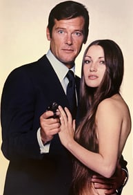 Terry O'Neill, Jane Seymour, Solitaire, And Roger Moore, Live And Let Die, 1973