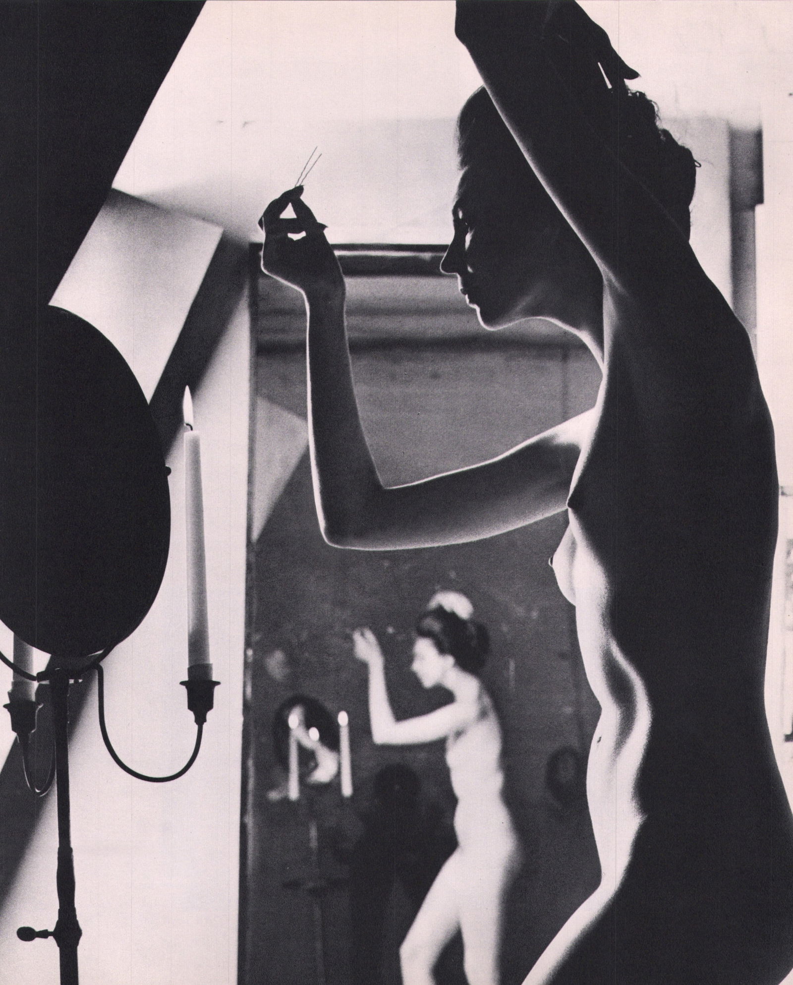 John Rawlings, Untitled - Nude, 1966: Photographer: John Rawlings (American, 1912 - 1970) - photographer from the 1930's through the 1960's, John Rawlings was a major influence on mid-century fashion photography who also brought his uniqu