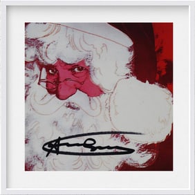 Andy Warhol (1928-1987), 'Myths Suite - Santa Claus', Hand Signed Invitation, 1981