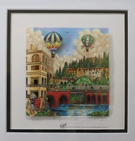 Charles Fazzino 3D Romeo and Juliet Signed And Numbered Framed