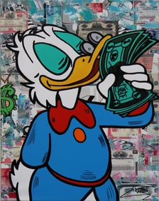 Jozza - Pop Art, 'Smells Good', Signed Acrylic Canvas Painting, 2024, 30"x24"