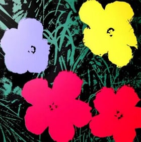 Andy Warhol, Poppy Flowers Sunday B.Morning Silk-Screen 11.73