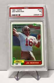 Joe Montana Rookie Card PSA 7 SF 49ers 1981 Topps J