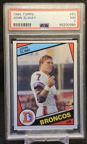 John Elway PSA 7 Rookie 1984 Topps #63
