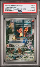CHARMANDER PSA 9 2023 SVP OBSIDIAN FLAMES POKEMON CENTER ETB PROMO #044