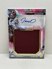 Jayden Daniels Jumbo Rookie Patch Auto /99 SSP 2024 Topps Inception