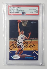 Dirk Nowitzki Rookie Auto PSA Certified Basketball Card