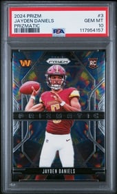 Jayden Daniels Rookie Panini Prizmatic PSA 10