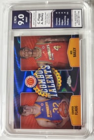 Cooper Flagg & Ace Bailey 2024 Topps Chrome Raywave Refractor Gem Mint 9