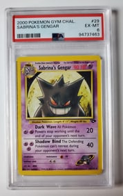 Sabrina's Gengar 2000 Gym Challenge Pokemon Card Gem Mint 6