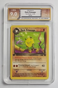 Dark Primeape 1999 Team Rocket 1st Edition Pokemon Card Gem Mint 9