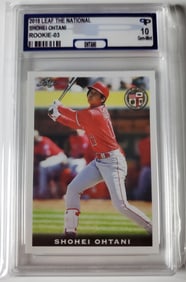 Shohei Ohtani 2018 Leaf Rookie Baseball Card Gem Mint 10