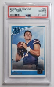 Josh Allen Panini Donruss Rated Rookie PSA 10