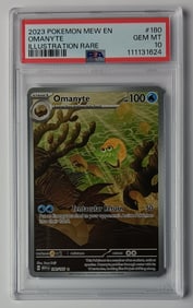 Omanyte 2023 Mew EN Illustration Rare Pokemon Card Gem Mint 10