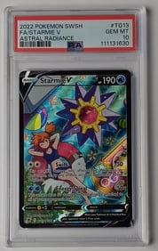 Starmie V 2022 SWSH Astral Radiance Pokemon Card Gem Mint 10