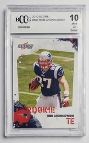 Rob Gronkowski 2010 Score Football Card Gem Mint 10