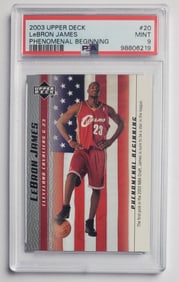 Lebron James 2003 Upper Deck Phnomenal Beginning #20 Basketball Card Gem Mint 9