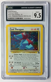 Cool Porygon 2000 Black Star Promos Pokemon Stadium N64 Bundle Pokemon Card Gem Mint 9.5