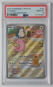 Chansey 2024 TWM EN Illustration Rare Pokemon Card Gem Mint 10