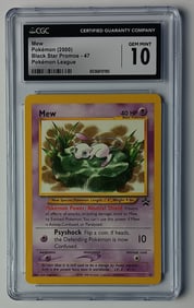 Mew 2000 Black Star Promos Pokemon League Pokemon Card Gem Mint 10