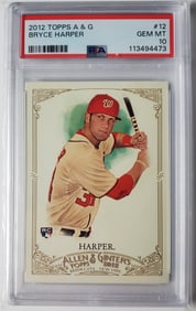 Bryce Harper 2012 Topps A & G Baseball Card PSA 10