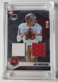 Joe Montana Worn Jersey Patches Football Card
