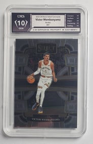 Victor Wembanyama 2023-24 Panini Select Concourse Rookie Basketball Card Gem Mint 10