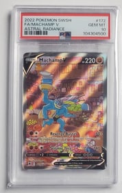 Machamp V 2022 SWSH Astral Radiance Pokemon Card Gem Mint 10