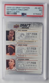 Steph Curry/Maynor/Flynn 2009 UD Draft Rookie PSA 7 Basketball Card