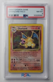 Charizard 1999 Baset Set 1 Holo PSA 8