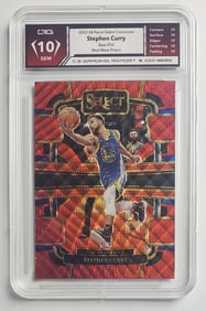 Stephen Curry 2022-23 Panini Chronicles Base Red Wave Prizm Basketball Card Gem Mint 10