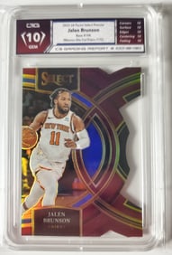 Jalen Brunson Maroon Die Cut Prizm /175 Gem Mint 10