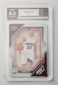 Stephen Curry Rookie Upper Deck Gem Mint 8.5 Basketball Sports Card