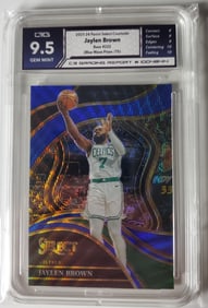 Jaylen Brown /75 Panini Blue Wave Prizm Gem Mint 9.5