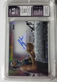 Myles Turner Auto 13/50 Topps Midnight Horizon 2023-24 Gem Mint 9.5