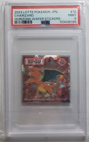 Charizard 2023 Lotte JPN Wafer Stickers #12 Pokemon Card PSA 9