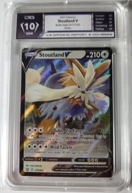 Stoutland V 2021 Battle Styles #117 Holo Pokemon Card Gem 10