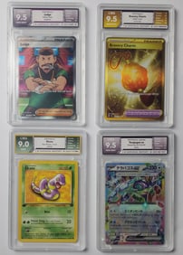 Lot of 4 Pokemon Cards featuring Ekans 1st Edition