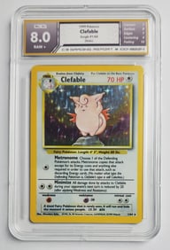 Clefable 1999 Jungle Holo Pokemon Card Gem Mint 8