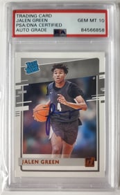 Jalen Green Rookie Auto Basketball Card PSA 10