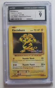 Electabuzz 2016 Evolutions Cos. Holo Toys R Us Promo Pokemon Card CGC Mint 9
