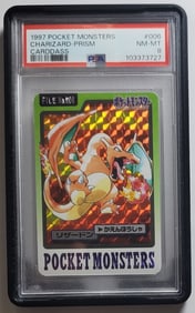 Charizard 1997 Pocket Monsters Carddass Pokemon Card PSA 8